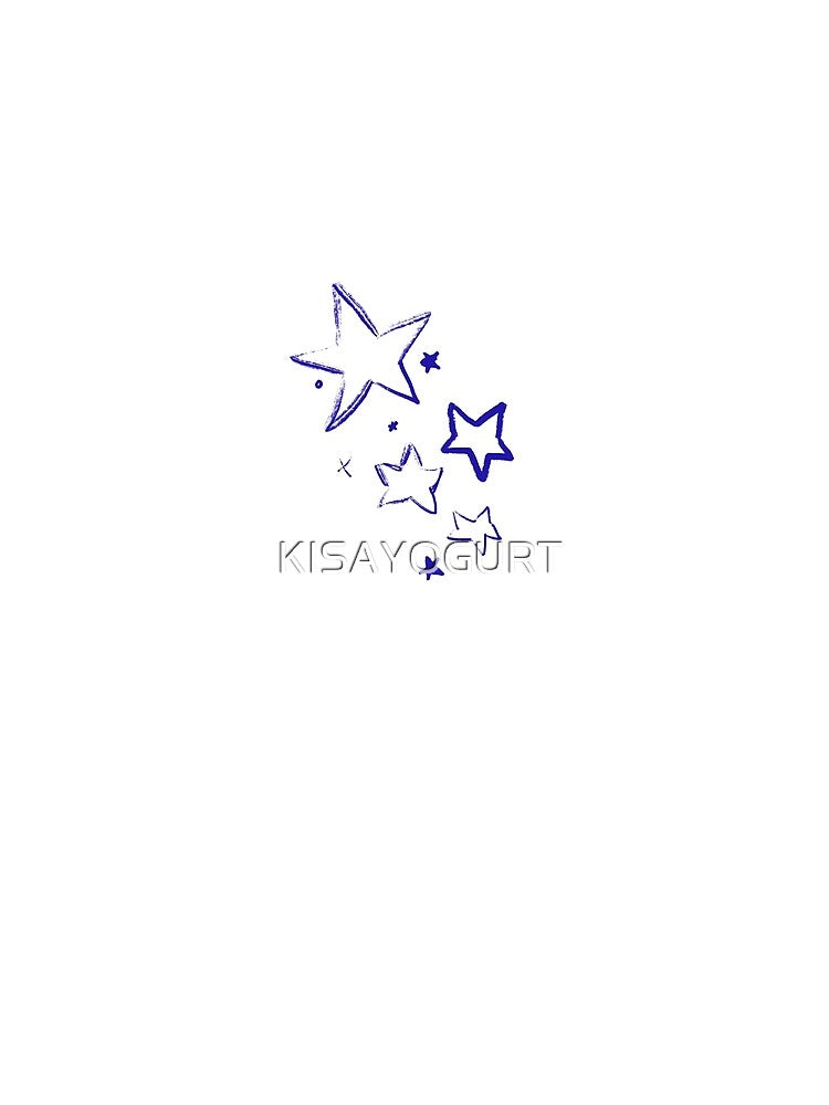 y2k navy blue stars by KISAYOGURT