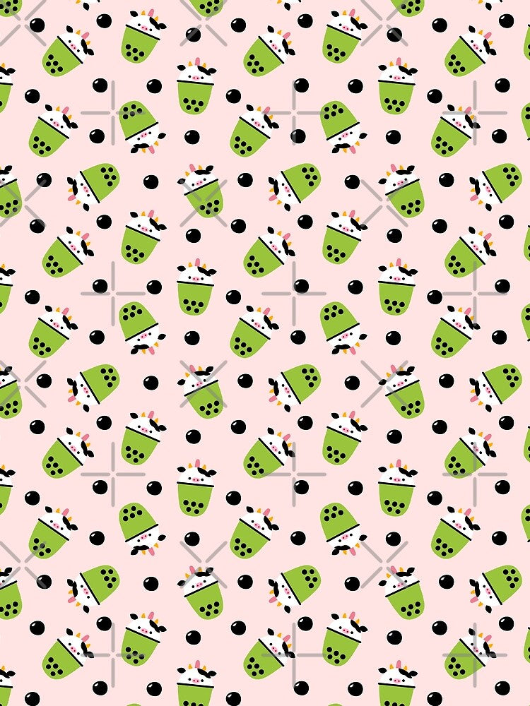 Boba Matcha Cow by Peach Mochi