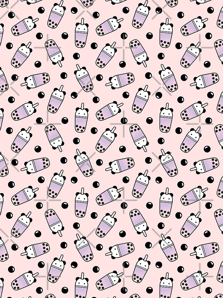 Boba Panda Taro Pink by Peach Mochi