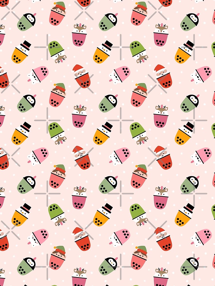 Boba Christmas Pink by Peach Mochi