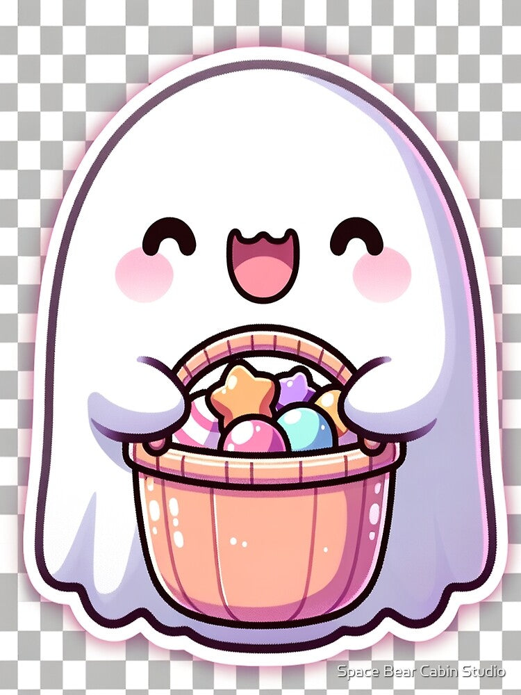 Halloween Ghost by Space Bear Cabin Studio