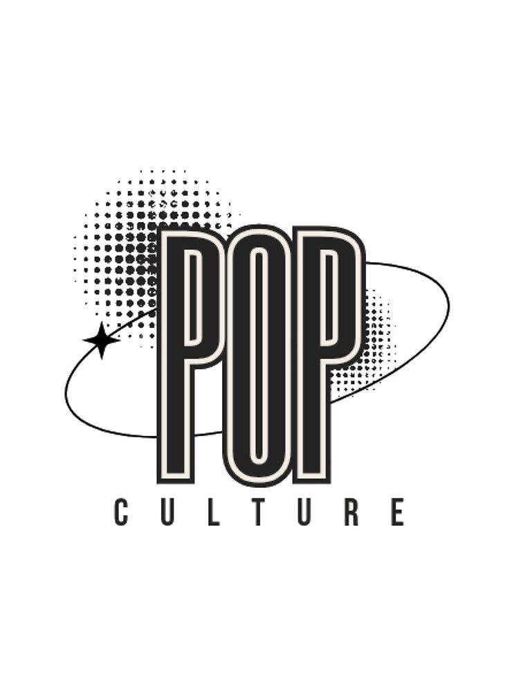POP CULTURE - Retro 90s Aesthetic Typography with Halftone Dots by GenZFashion000