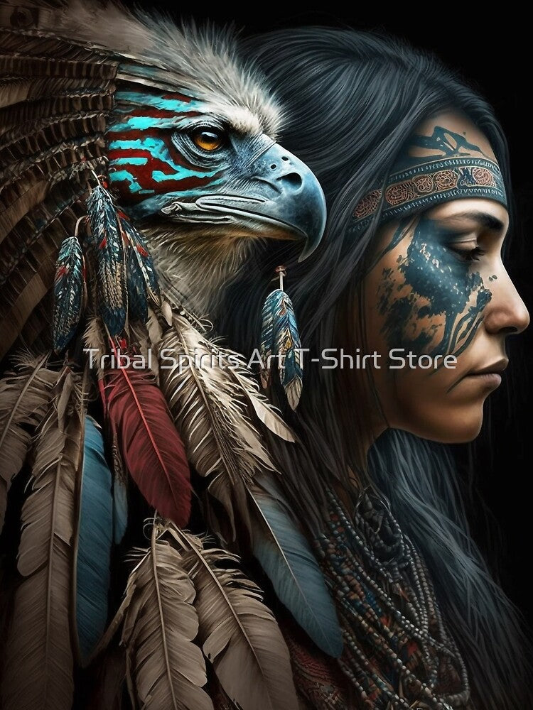Eagle Spirit by Tribal Spirits Art T-Shirt Store