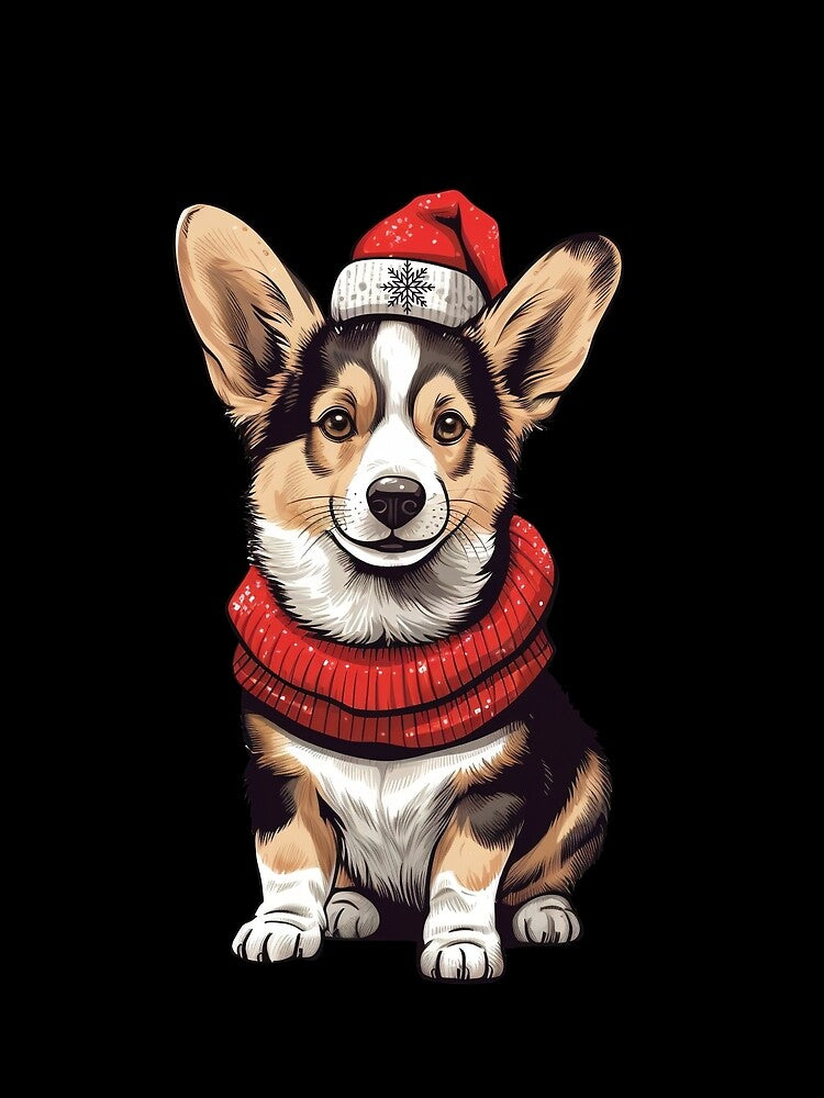 Christmas Dog Corgi by OscarShoping