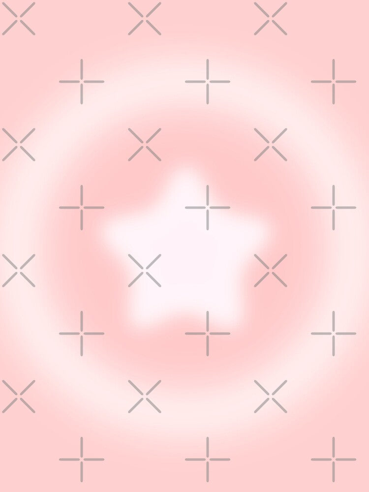 pink star gradient aura by sqftv