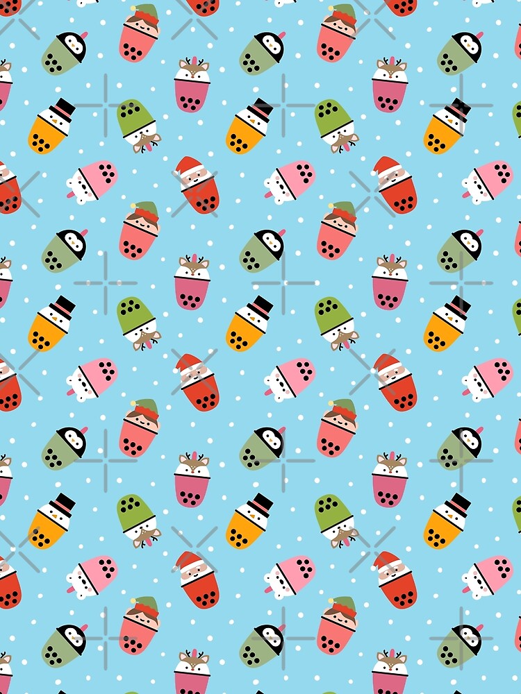 Boba Christmas Blue by Peach Mochi