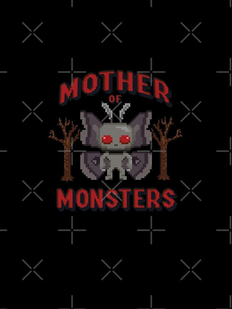 8-Bit Mothman Mom - Mother of Monsters - Cryptid Mother's Day Gift by NatIntrovertSoc