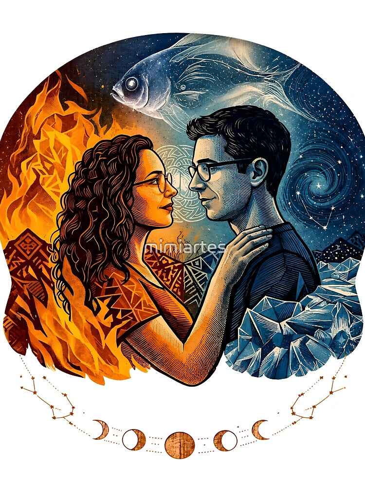 Virgo and Pisces: Cosmic Astrology Soulmates by mimiartes