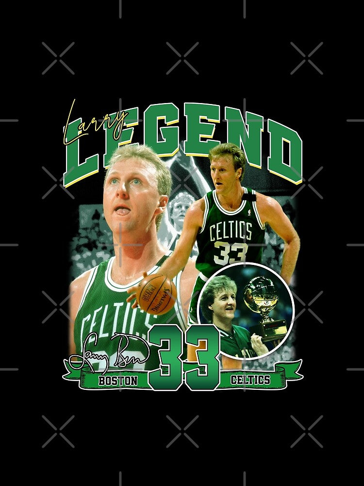 Larry Bird Legend Basketball Signature Vintage Retro 80s 90s Bootleg Rap Style by Lea Schiller ⭐⭐⭐⭐⭐(216)