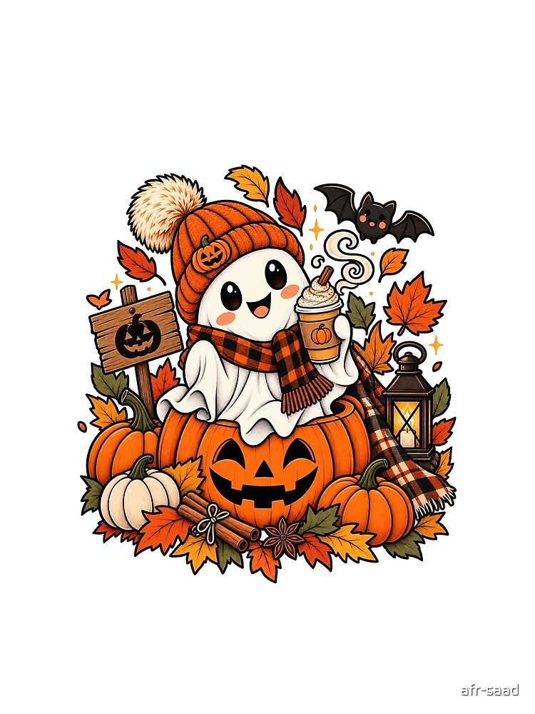 Autumn Ghost Halloween by afr-saad