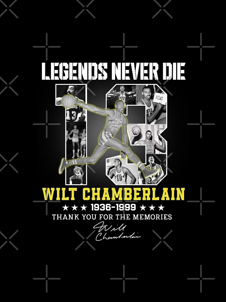 Wilt Chamberlain Basketball Legend Signature Vintage Retro 80s 90s Bootleg Rap Style by Lea Schiller ⭐⭐⭐⭐⭐(216)