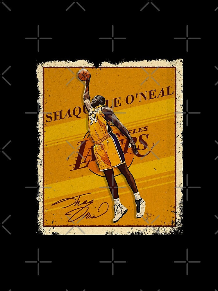 Shaquille O'Neal Basketball Legend Signature Vintage Retro 80s 90s Bootleg Rap Style by Lea Schiller ⭐⭐⭐⭐⭐(216)