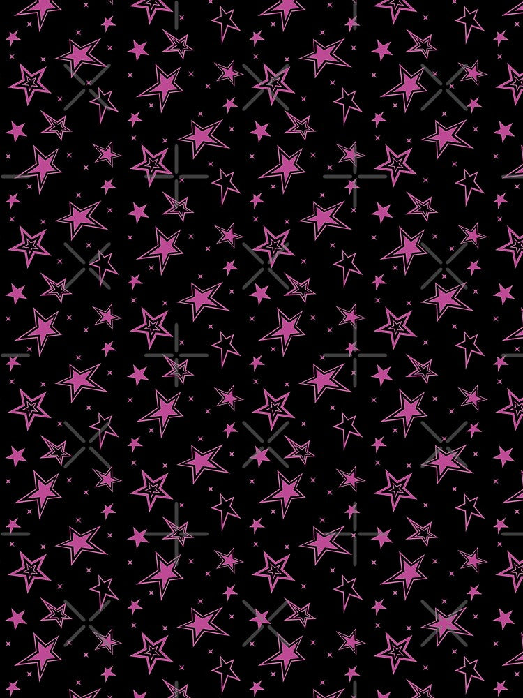Y2K Pink Star Pattern by lecsyas