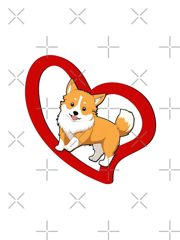 Adorable, cute corgi by PTB Art Design