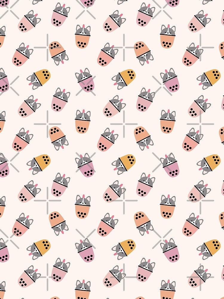 Pet Boba Frenchie Peach by Peach Mochi