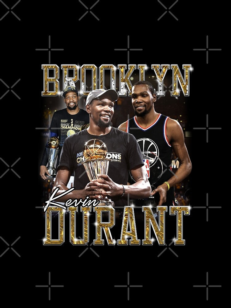 Kevin Durant Basketball Legend Signature Vintage Retro 80s 90s Bootleg Rap Style by Lea Schiller ⭐⭐⭐⭐⭐(216)