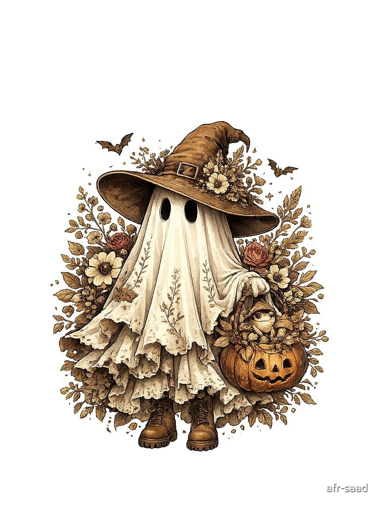 Halloween-Floral-Ghost by afr-saad