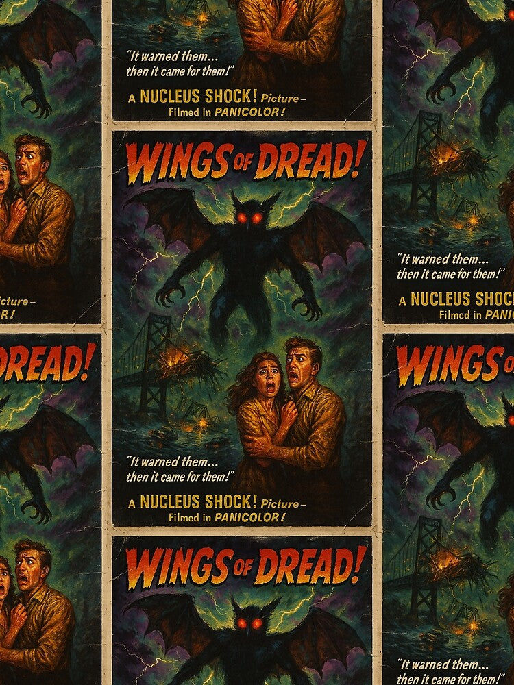 Mothman Movie Poster by Folk Bestiary
