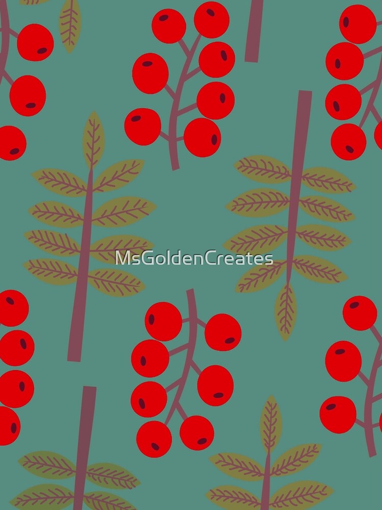 Fall Foliage and Berries #3 by MsGoldenCreates