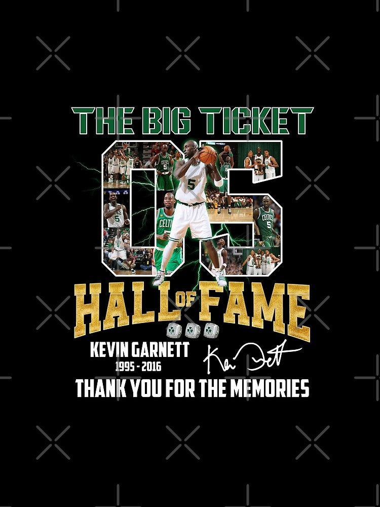 Kevin Garnett The Big Ticket Basketball Legend Signature Vintage Retro 80s 90s Bootleg Rap Style by Lea Schiller ⭐⭐⭐⭐⭐(216)