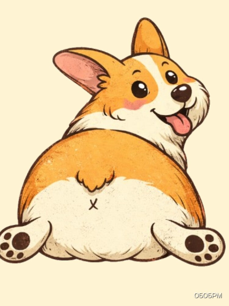 Cute Corgi Butt Happy Puppy by 0606PM