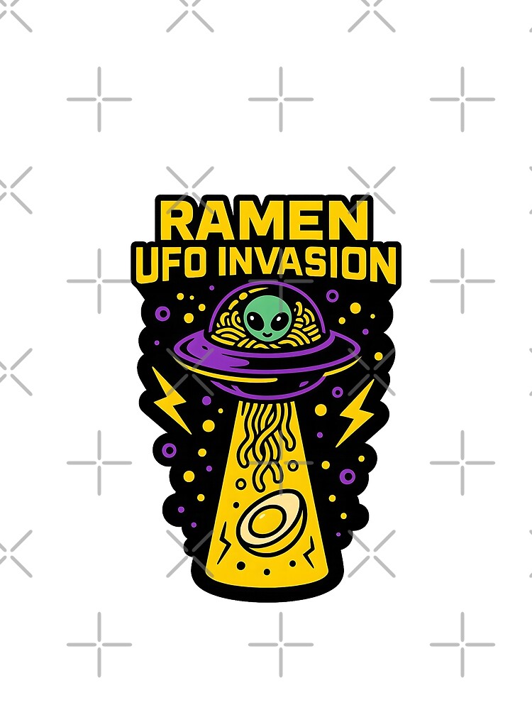 Ramen UFO Invasion – Slurp from the Sky by Drawian Studio