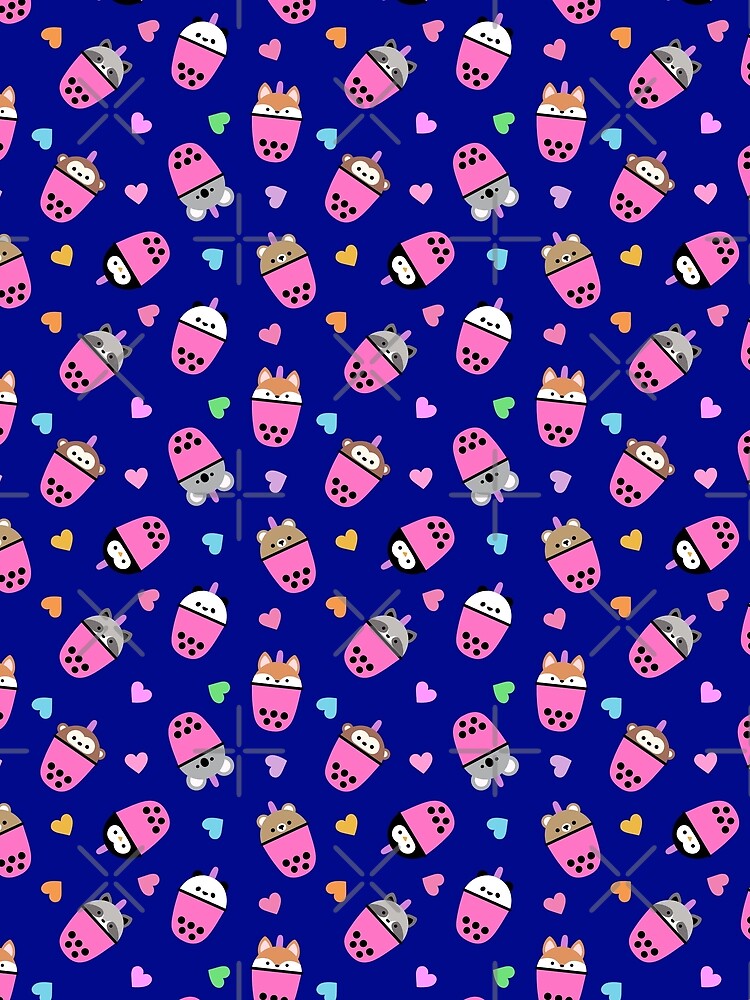 Boba Valentine Navy by Peach Mochi