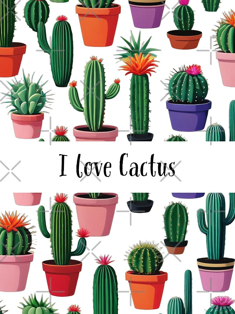 Colorful Cactus Collection | I love cactus by Laysa Kaline