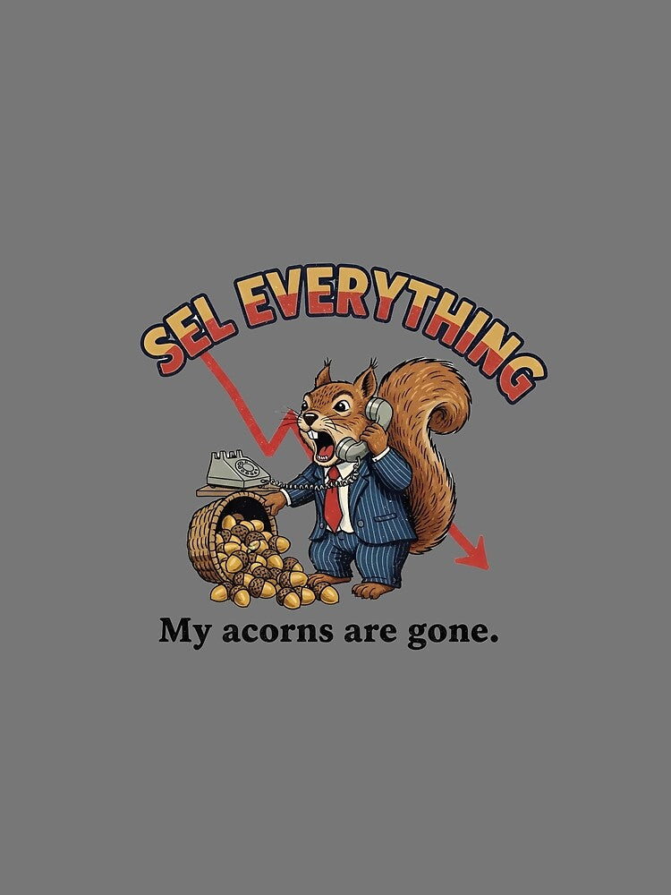 Squirrel Stock Trader – Sell Everything 90s Vintage Bootleg Graphic by FakeJoo