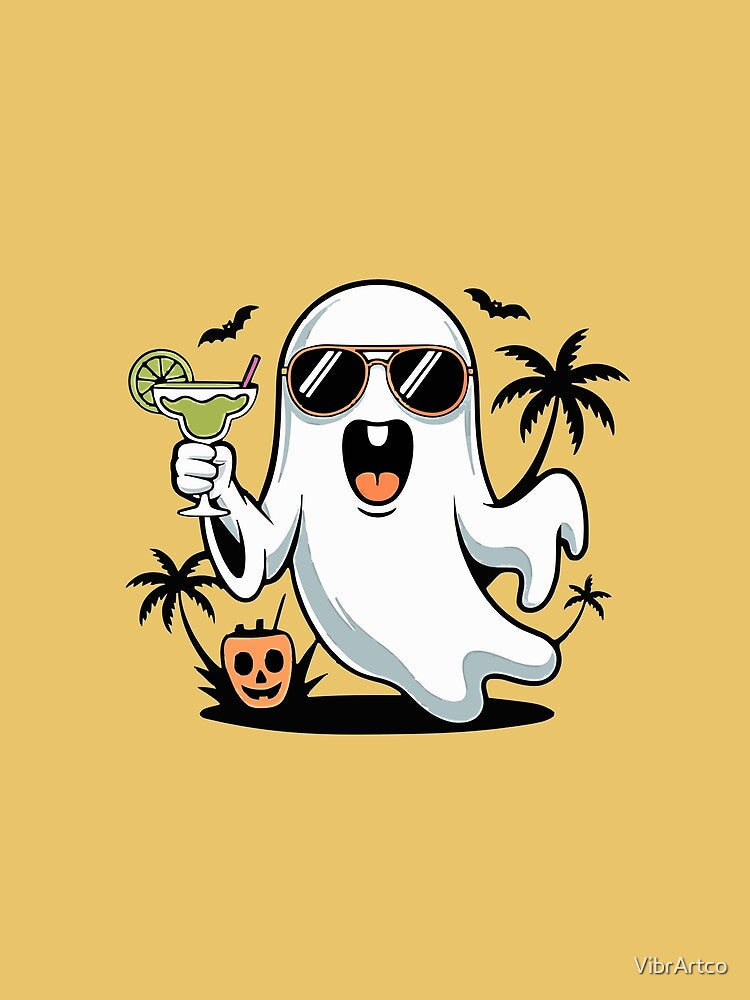 Ghost Vacation - Tropical Halloween by VibrArtco