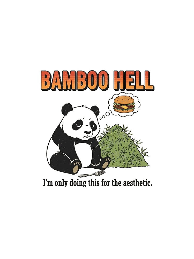 Panda Bamboo Hell – I’m Only Doing This For The Aesthetic 90s Vintage Graphic by FakeJoo