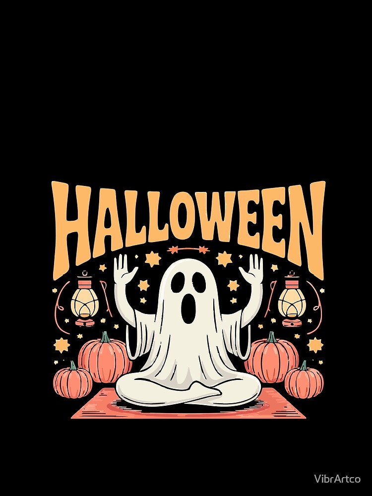 Ghost Halloween - Boo Vibes by VibrArtco