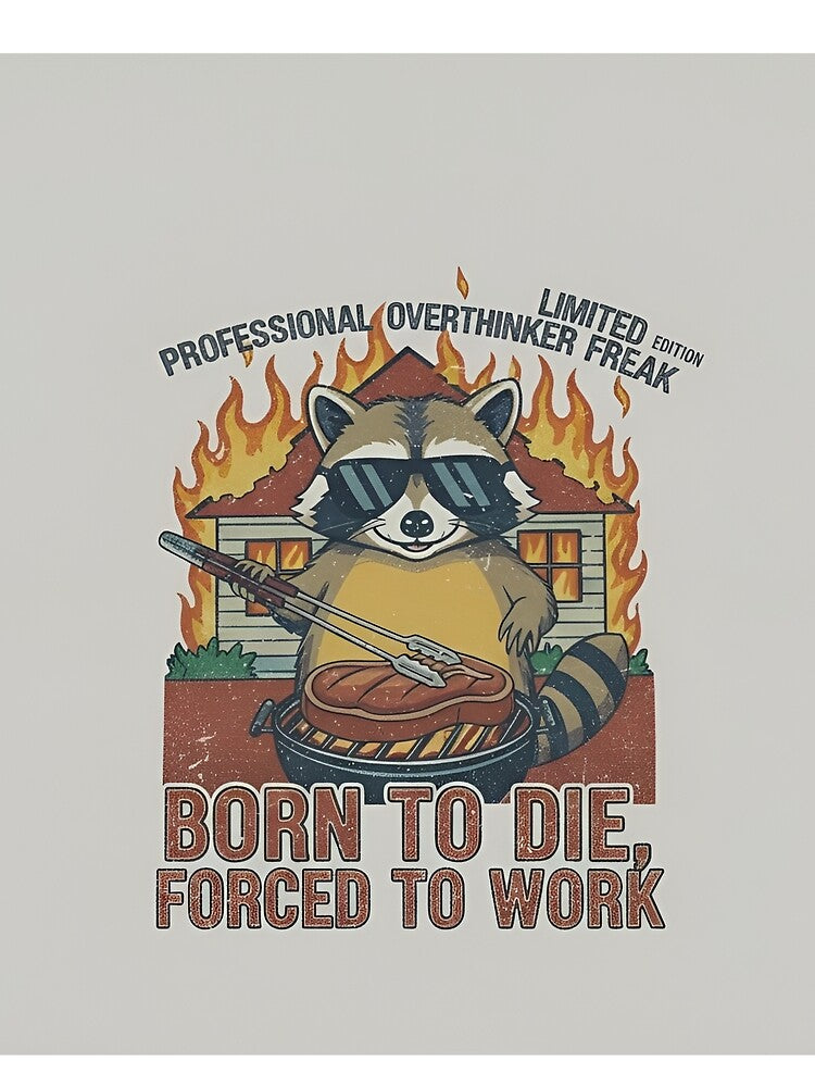 Raccoon - 90s Vintage Bootleg Style Funny Animal Graphic by FakeJoo