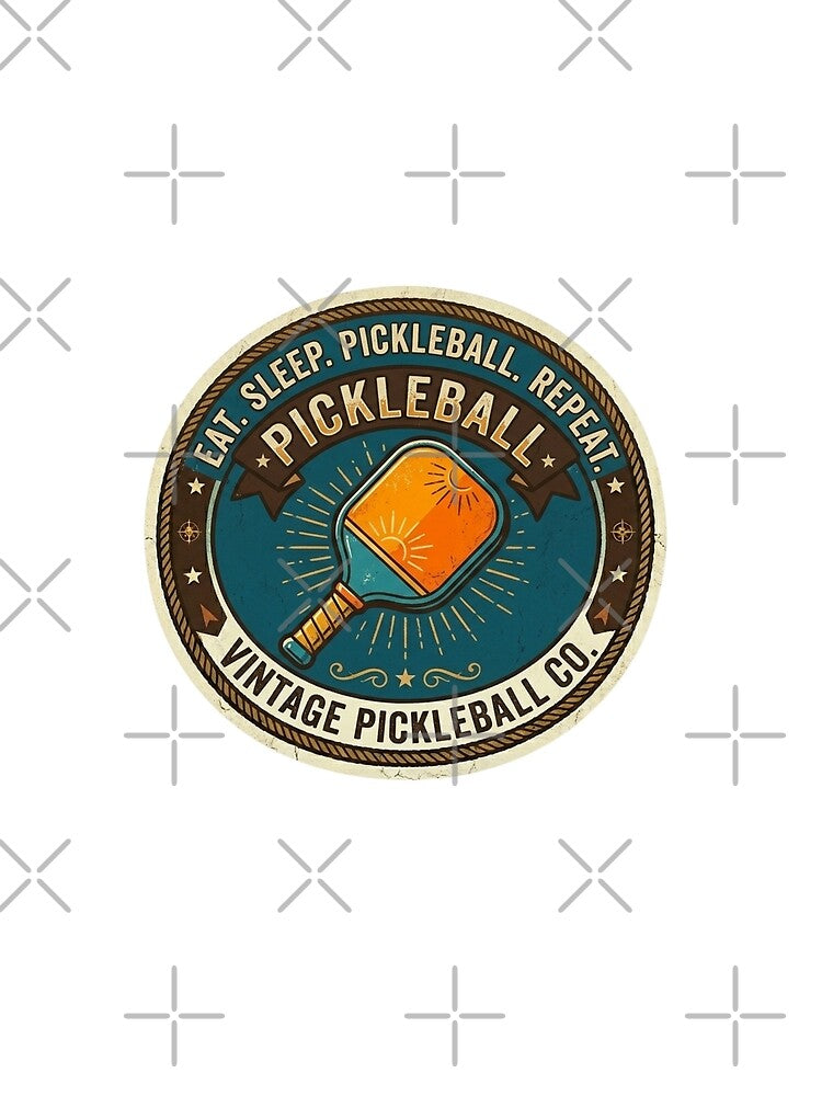 Retro pickleball Club - Eat Sleep Pickleball Repeat - Summer Sport Vibes by Matrixsto