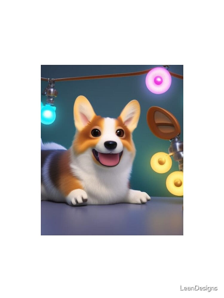 Festive Corgi.  Fat Corgis by LeanDesigns