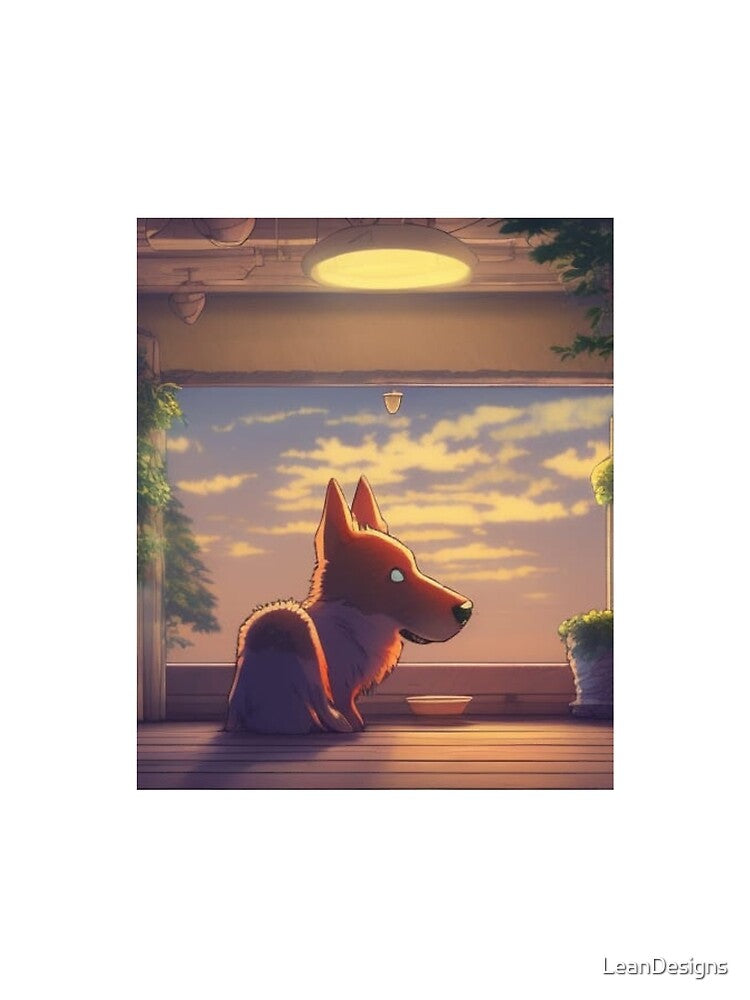 Waiting for Sundown Corgi.  Fat Corgis by LeanDesigns