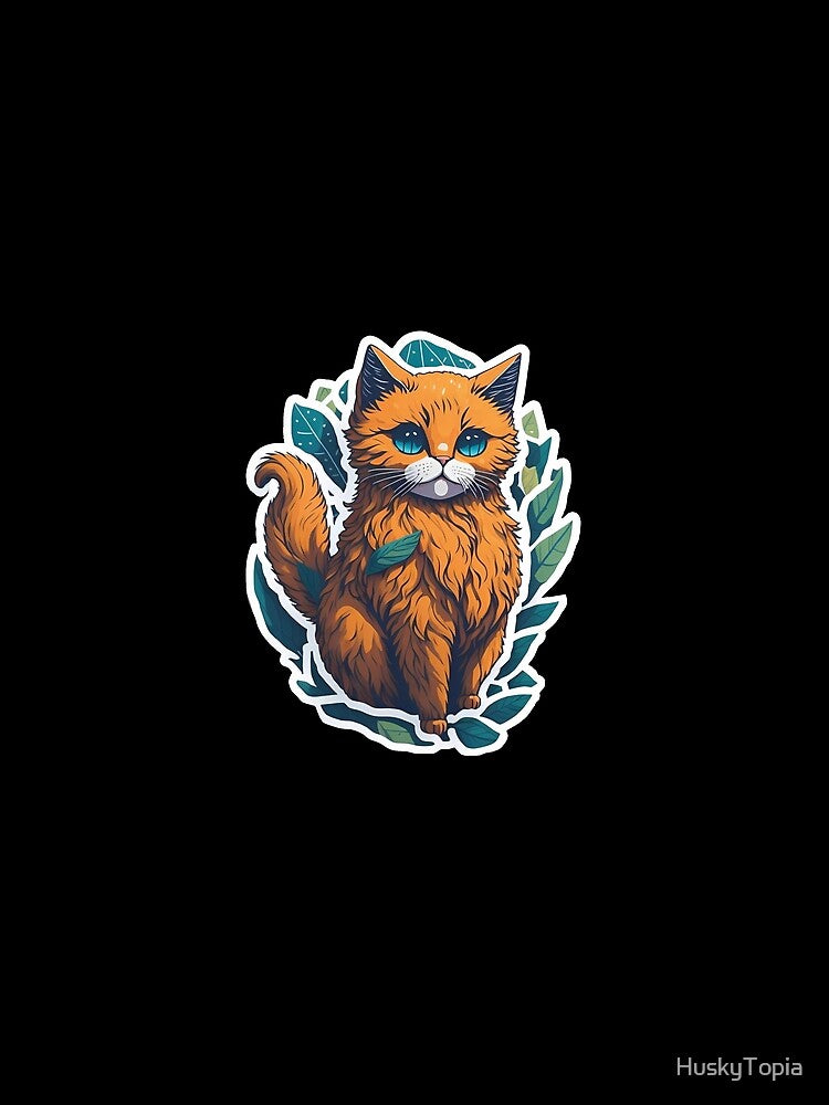Orange Cat in a World of Aesthetic Fantasy by HuskyTopia