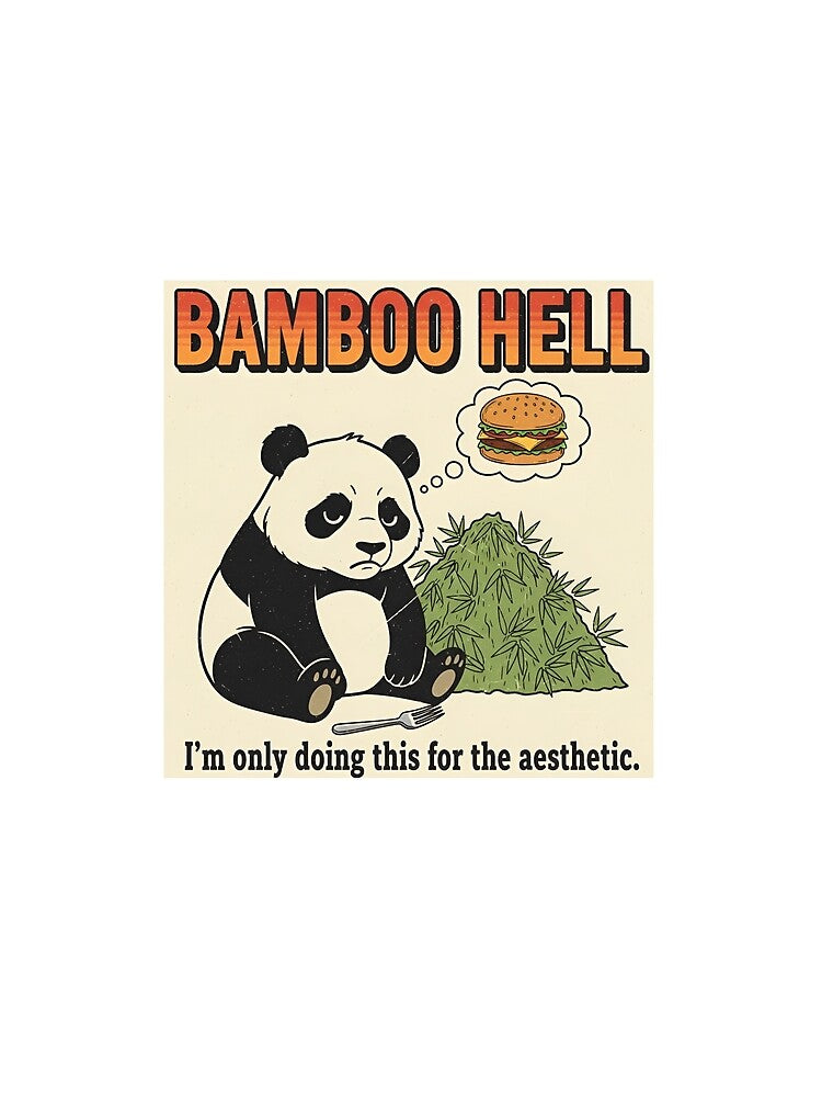Bamboo Hell Panda – Funny Aesthetic Diet 90s Vintage Graphic by FakeJoo