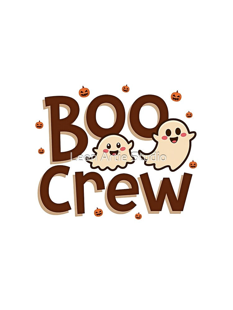 Boo Crew Cute Ghost Halloween Design by Leen Artie Studio