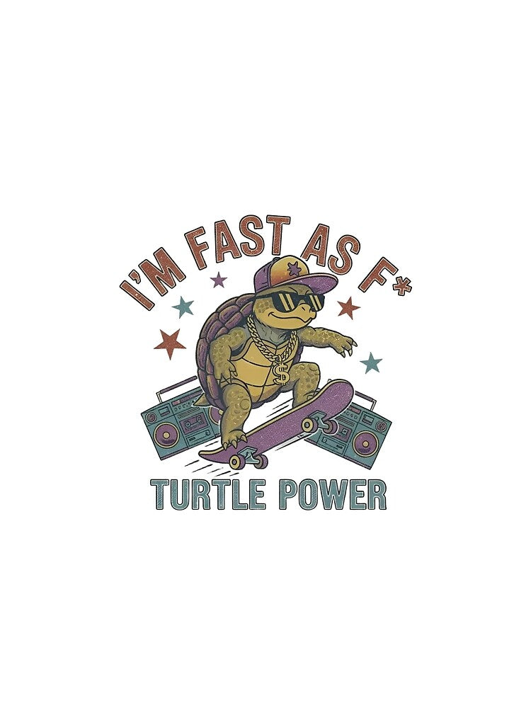 Fast Turtle Skater – Old School Hip Hop 90s Vintage Bootleg Graphic by FakeJoo