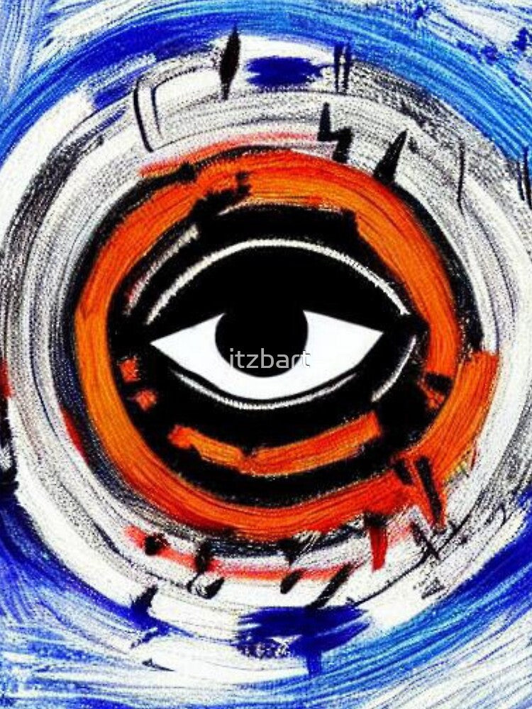 Evil Eye Spray Paint Graffiti Street Art by itzbart