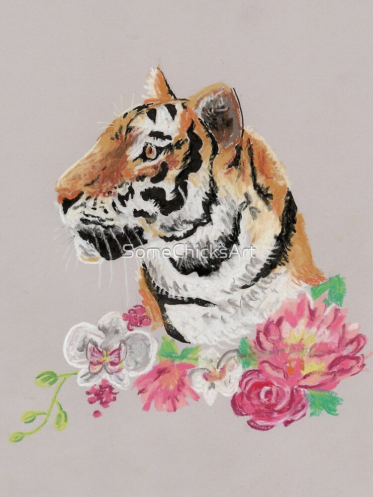 Floral Tiger by SomeChicksArt