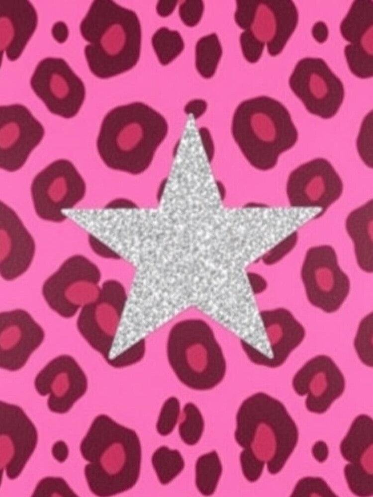 Pink Leopard Print with Star by Ayla923