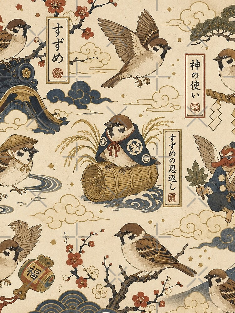 Sparrow folklore by P.L.U.T.O