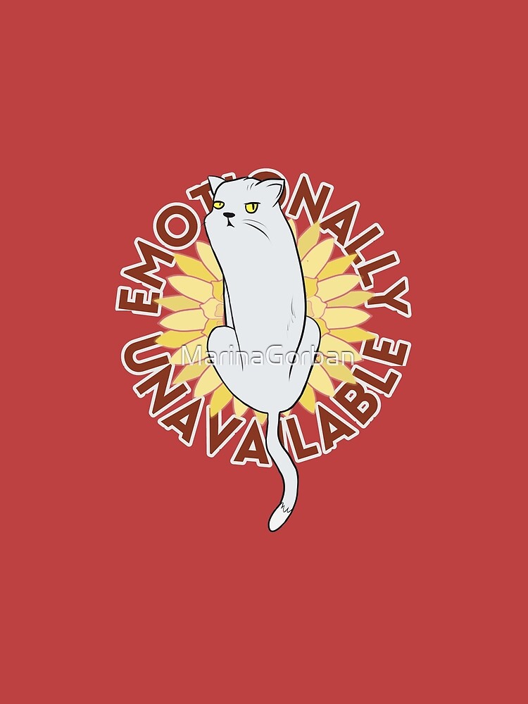 Emotionally Unavailable Doodle - Funny Emo Cat by ViewerEqualsPhoton