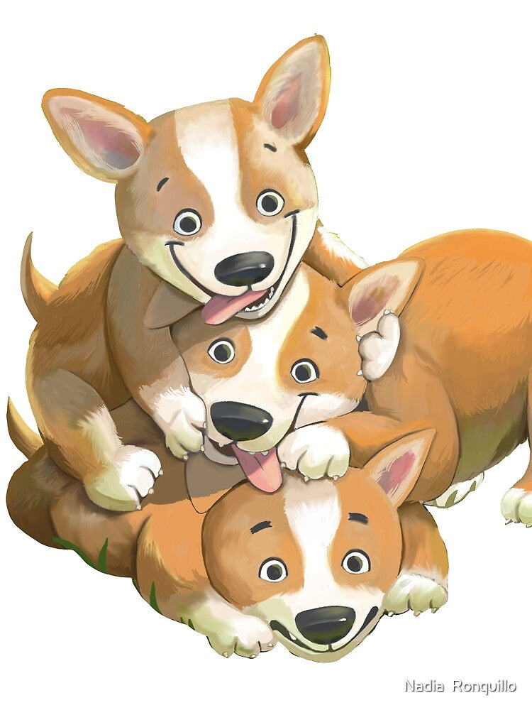 Pembroke welsh corgi stickers by Nadia  Ronquillo