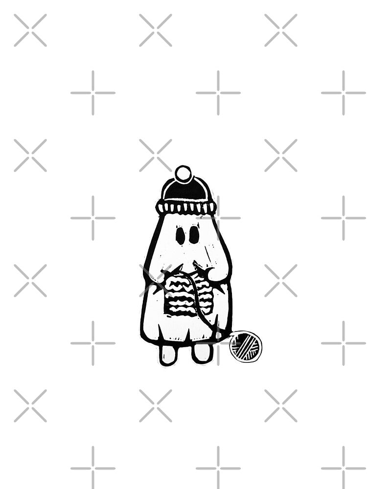 Purl-tergeist the knitting ghost by Liminal Lino