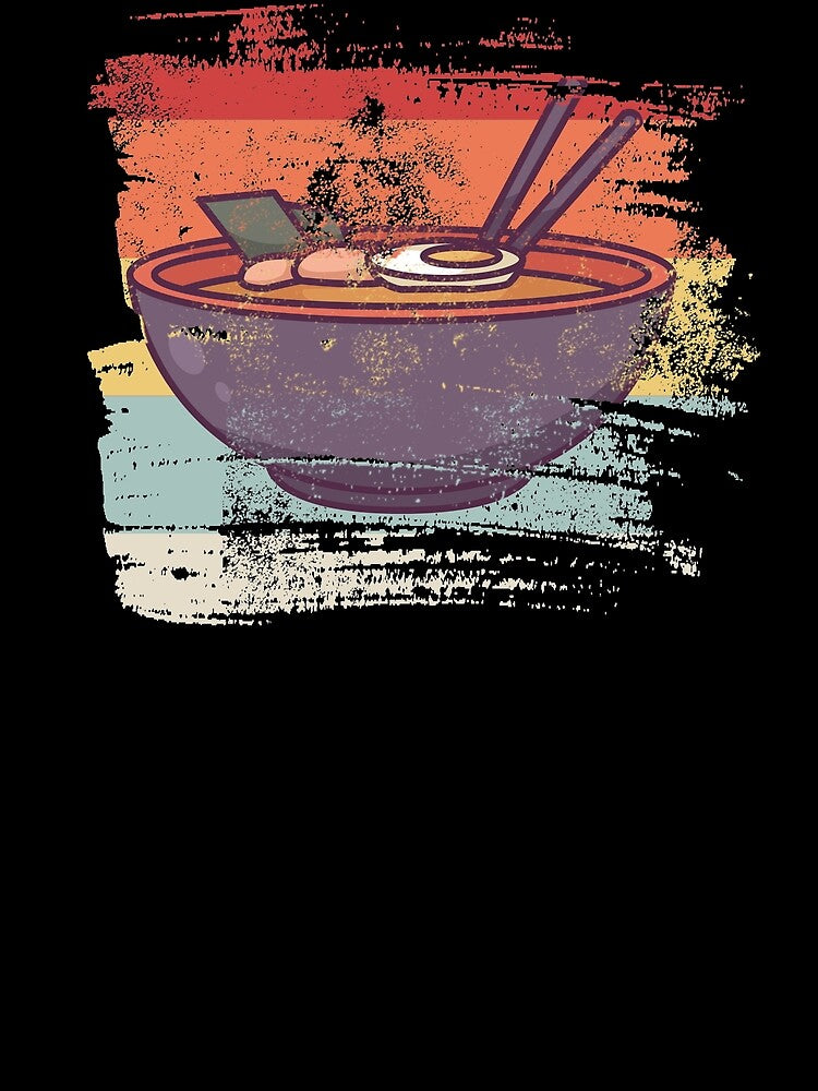 Japanese ramen soup retro by alwe-designs