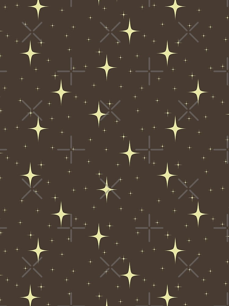 yellow stars w/ brown background by starcies