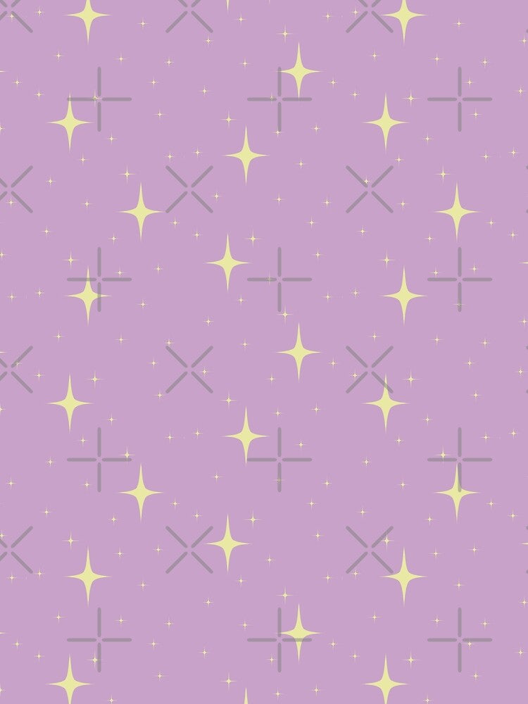 yellow stars w/ lilac background by starcies
